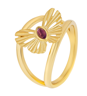 Farfasha Sunkiss Butterfly Double Band Ring