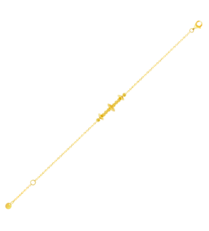 Harmony Musical Notes Bracelet in 22k Yellow Gold
