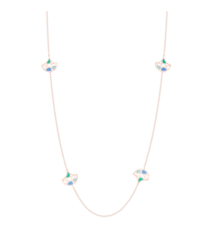 Jal Emerald Green Sea 18K Rose Gold Long Chain