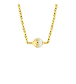 Kiku Glow Luna 18k Gold Freshwater Pearl Necklace