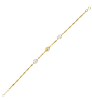 Kiku Glow Luna 18k Gold Freshwater Pearl Bracelet