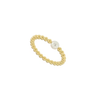 Kiku Glow Luna 18k Gold Freshwater Pearl Ring