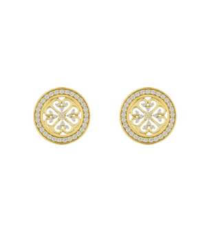 Lace Keys Diamond Earrings