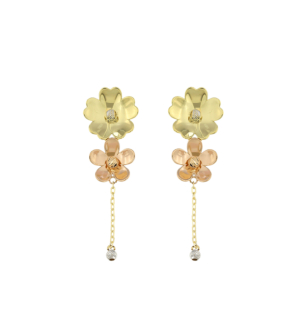 La Nature Canna 18k Gold Earrings