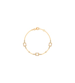 Links 18k Rose Gold Diamond Bracelet