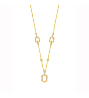 Links 18k Yellow Gold Diamond Necklace