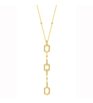 Links 18k Yellow Gold Diamond Necklace