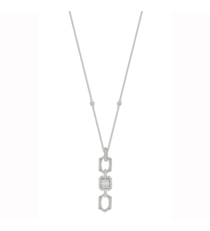 Links Luminara 18k White Gold Diamond Necklace