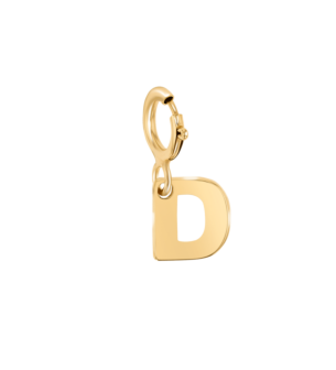 Children's Jewellery Ara Golden  Charm "D" Initial Pendant                  