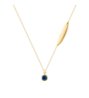 Children's Jewellery Ara Blue Sapphire September Birthstone Necklace                