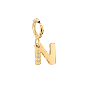 مجوهرات الأطفال من آرا  تعليقة قلادة من الألماس لحرف "N"