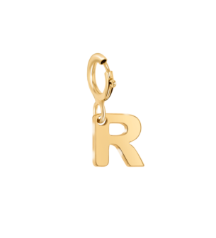 مجوهرات الأطفال من آرا  تعليقة قلادة  من الذهب لحرف "R"