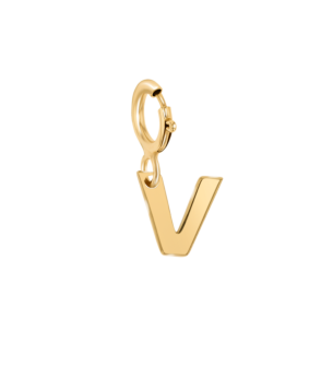 Children's Jewellery Ara Golden  Charm "V" Initial Pendant                  