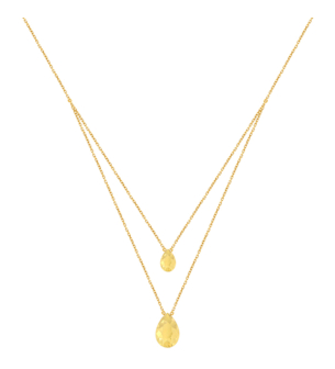Moda Diamante 18k Yellow Gold Necklace