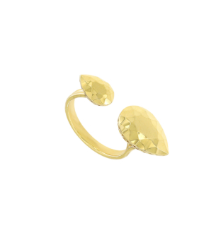 Moda Diamante 18k Yellow Gold Ring