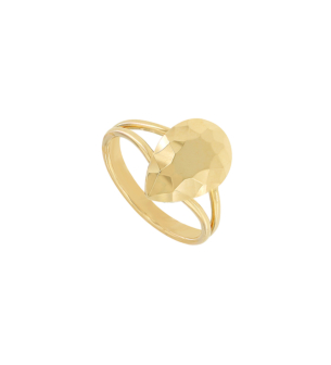 Moda Diamante 18k Yellow Gold Ring