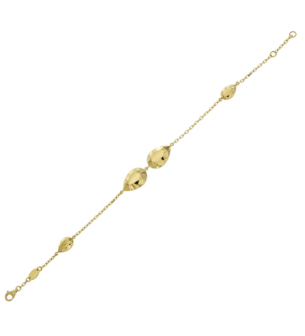 Moda Diamante 18k Yellow Gold Bracelet