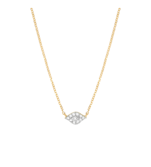 Djula Diamond Eye Chain Necklace in 18K Yellow Gold