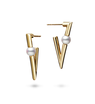 Mikimoto V Code Gold Earrings