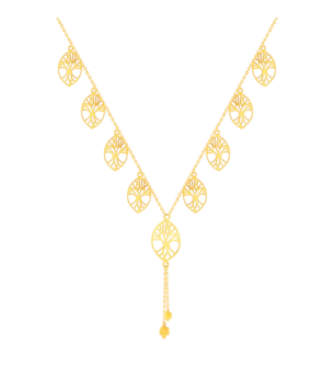PARADISE MARQUISE NECKLACE IN 22K YELLOW GOLD