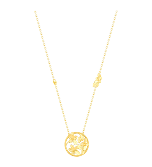 Paradise Light Weight Necklace In 22K Yellow Gold