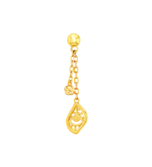 Paradise Light Weight Earring In 22K Yellow Gold
