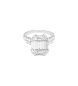 Djula Izée Diamond Engagement Ring in 18k Gold