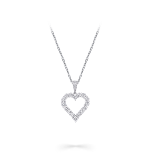 Graff Diamond Heart Silhouette Pendant
