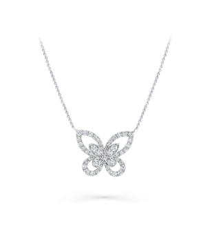 Graff Butterfly Silhouette Diamond Pendant