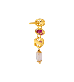 Rangoli Necklace & Earring in 22K Gold