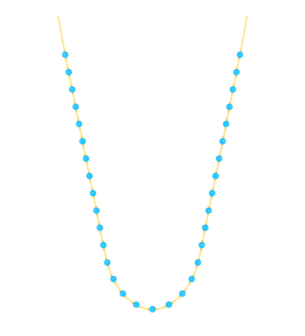 Talisman 18K Yellow Gold Turquoise Necklace