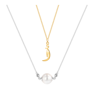 Kiku Pearl Arabic Necklace"A"