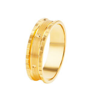 Wedding Band Always And Forever Ring  In 22K Yellow Gold