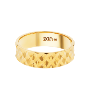 Wedding Band Save The Date Ring  In 22K Yellow Gold