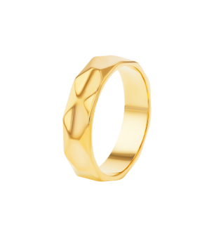 Wedding Band Mr. & Mrs. Ring  In 22K Yellow Gold