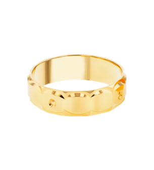 Wedding Band  Eternal Love Ring  In 22K Yellow Gold