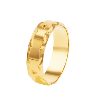 Wedding Band  Eternal Love Ring  In 22K Yellow Gold