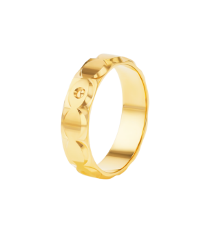 Wedding Band Eternal Love Ring  In 22K Yellow Gold