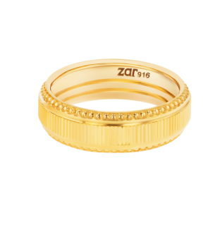 Wedding Band  Happily Ever After Ring  In 22K Yellow Gold