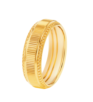 Wedding Band  Happily Ever After Ring  In 22K Yellow Gold