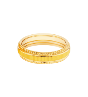 Wedding Band Happily Ever After Ring  In 22K Yellow Gold