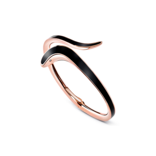 Damiani Pink gold and black ceramic bracelet