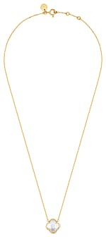 White Mother Of Pearl Yellow Gold Victoria Necklace