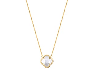 White Mother Of Pearl Yellow Gold Victoria Necklace