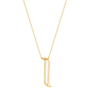 Alif Yellow  Gold Necklace
