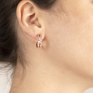 Alif Rose Gold Diamond Earrings