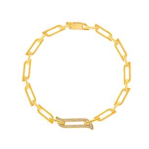 Alif Unity Chain Bracelet 18K Yellow Gold & Diamond
