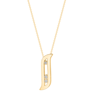 Alif Brilliance 18k Yellow Gold and Diamond Necklace