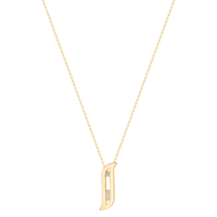 Alif Brilliance 18k Yellow Gold and Diamond Necklace