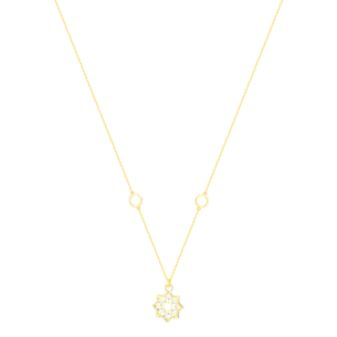 Al Qasr Star Necklace In 18K Yellow Gold